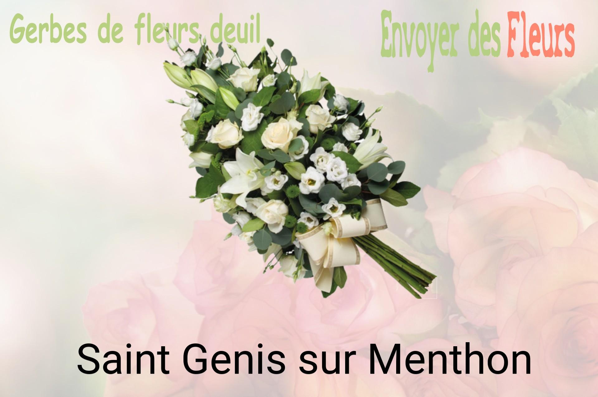 Gerbe de fleurs de deuil livrée à Saint-Genis-sur-Menthon